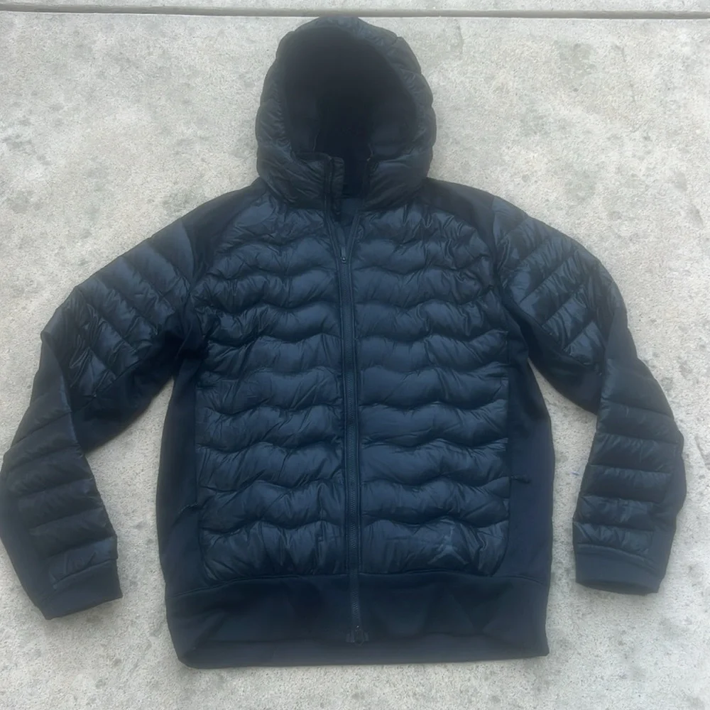 Nike Air Jordan Men's Black Performance Hybrid Hooded Jacket Size M